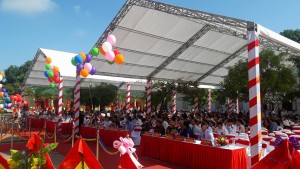 Lễ kỷ niệm 50 năm ngày thành lập trường THPT Tân Kỳ và đón nhận danh hiệu trường chuẩn quốc gia