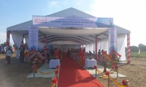 Tổ chức lễ động thổ xây dựng công trình trung tâm mua sắm Nguyễn Kim Nghệ An