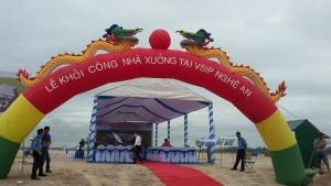 Lễ Khởi Công Nhà Xưởng Tại VSIP Nghệ An