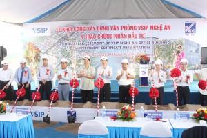 Lễ Khởi Công Xây Dựng Văn Phòng Vsip Nghệ An Và Trao Chứng Nhận Đầu Tư